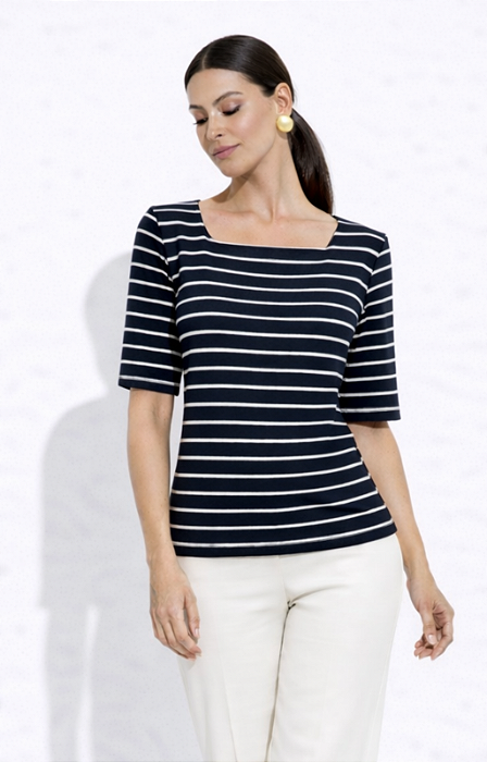 BLUSA PUFFY MARINHO