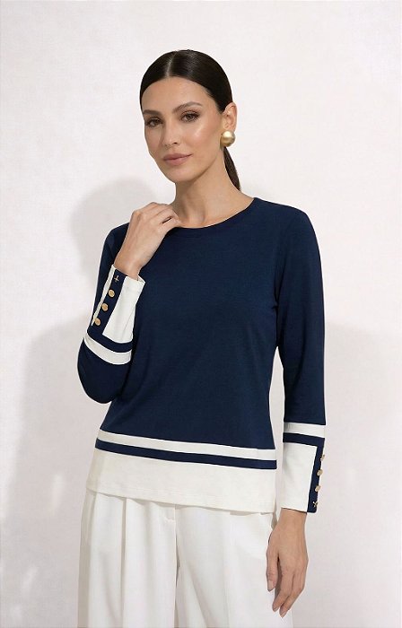 BLUSA MILOS MARINHO