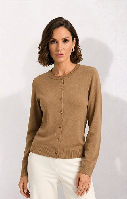 CARDIGAN FRANCIS CAMEL