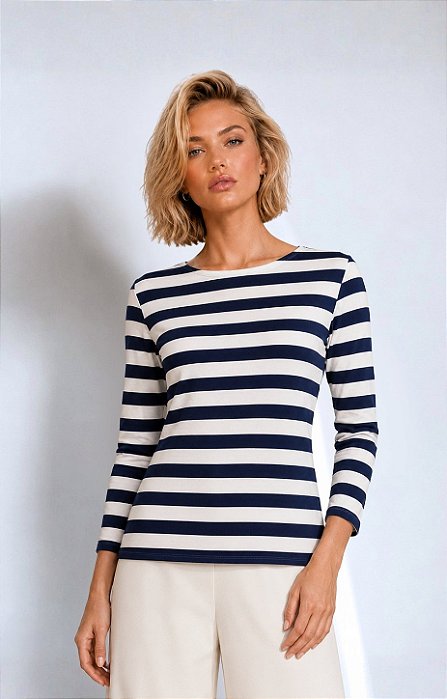 BLUSA SANTORINE LISTRAS