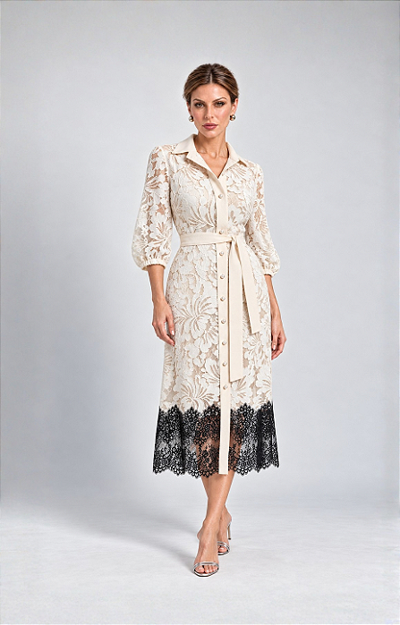 VESTIDO OPERA BICOLOR