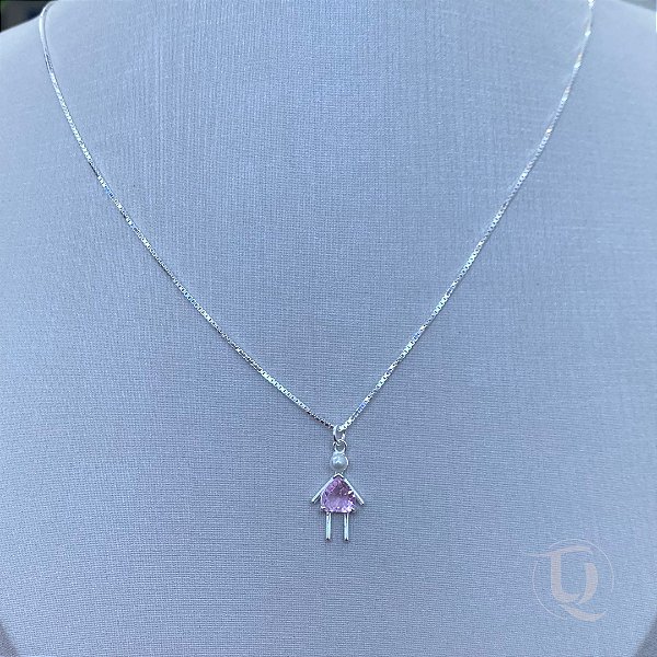 Colar 1  filha de pérola prata 925