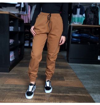 calça jogger feminina marrom