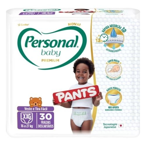 Fralda Personal Baby Premium Pants Super Ex.Grande c/30