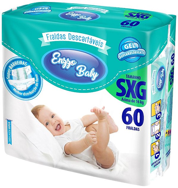 Fralda Infantil Enzo Baby c/60 SXG