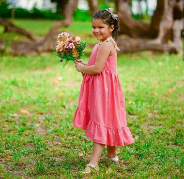vestido rosa juvenil