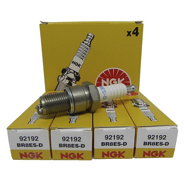 NGK BR8ES VELA DE IGNIÇÃO 4 VELAS