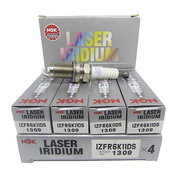 NGK IZFR6K11DS VELA DE IGNIÇÃO LASER IRIDIUM 4 VELAS