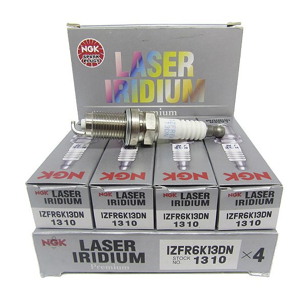NGK IZFR6K13DN VELA DE IGNIÇÃO LASER IRIDIUM 4 VELAS