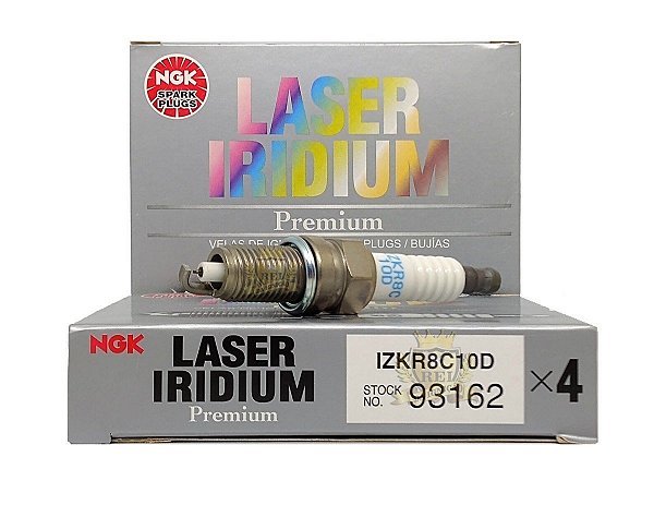 NGK IZKR8C10D VELA DE IGNIÇÃO LASER IRIDIUM 4 VELAS