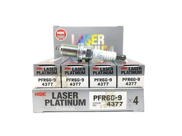 NGK PFR6G9  VELA DE IGNIÇÃO  LASER PLATINUM 4 VELAS