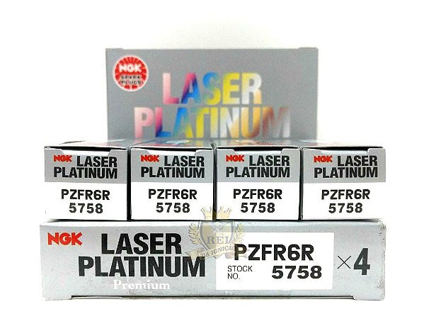 NGK PZFR6R VELA DE IGNIÇÃO  LASER PLATINUM 4 VELAS