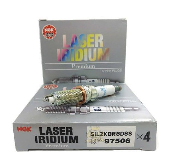 NGK SILZKBR8D8S VELA DE IGNIÇÃO LASER IRIDIUM 4 VELAS