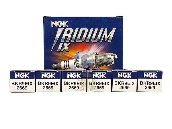 NGK BKR9EIX VELA DE IGNIÇÃO IRIDIUM IX 6 VELAS