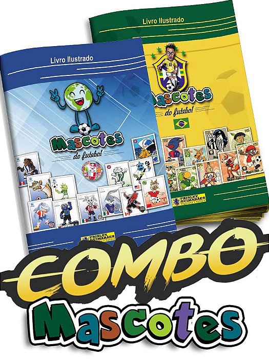 COMBO Mascotes  (Mascotes Brasil + Mascotes Internacional)