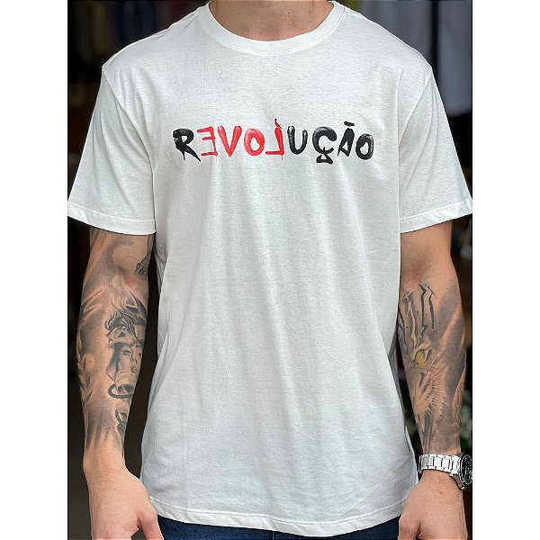 Camiseta Reserva Revolução Off White - KS MULTIMARCAS