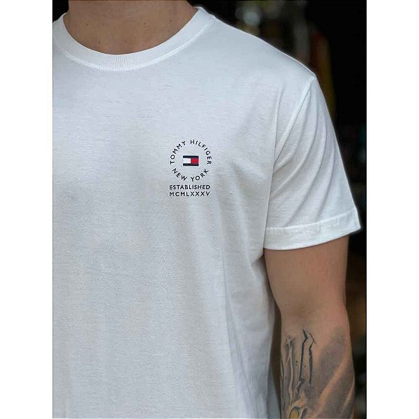 Camiseta Tommy Hilfiger New York Masculina - Branco