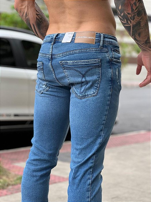 Calca Calvin Klein Jeans Slim Puidos - KS MULTIMARCAS