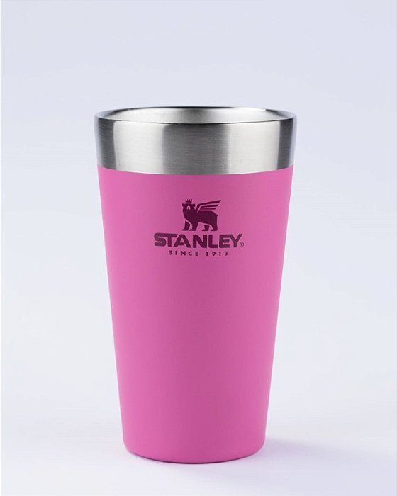 Copo térmico Stanley 473ml Rosa sem tampa