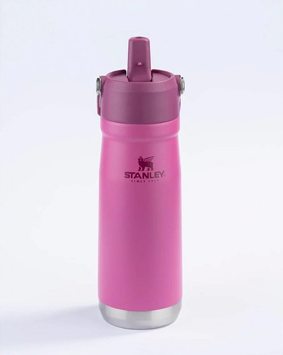 Garrafa term Stanley Flip Straw rosa azalea 651ml