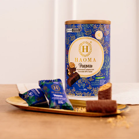 PACOCA AMENDOIM C/ CHOCOLATE  56% CACAU Haoma - 112,5G