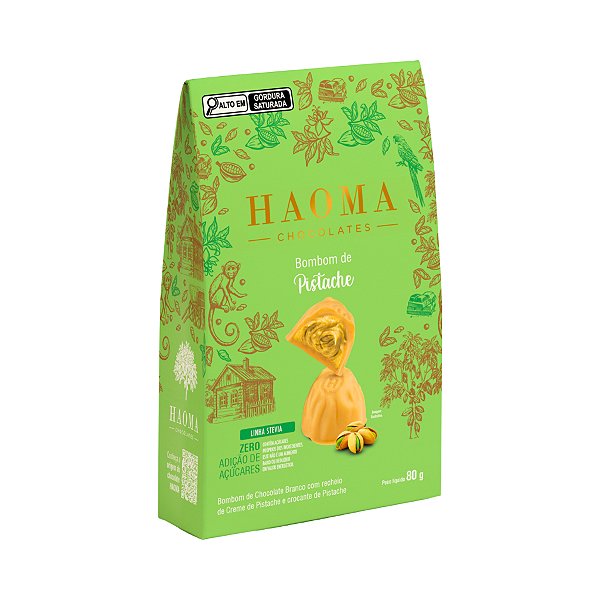 BOMBOM DE PISTACHE Haoma  (STEVIA) - 80G