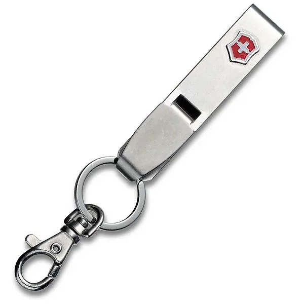 Chaveiro Victorinox Multiclip cromado c/ mosquetão 4.1858