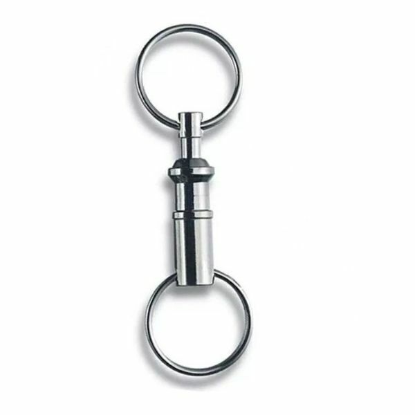 Chaveiro Victorinox niquelado c/ 2 argolas 4.1835