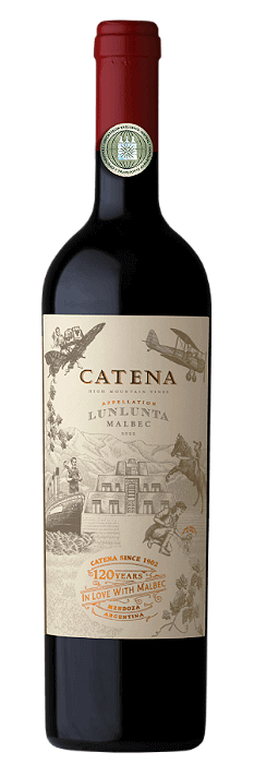 VINHO TINTO APPELLATION LUNLUNTA MALBEC 2022 CATENA ZAPATA