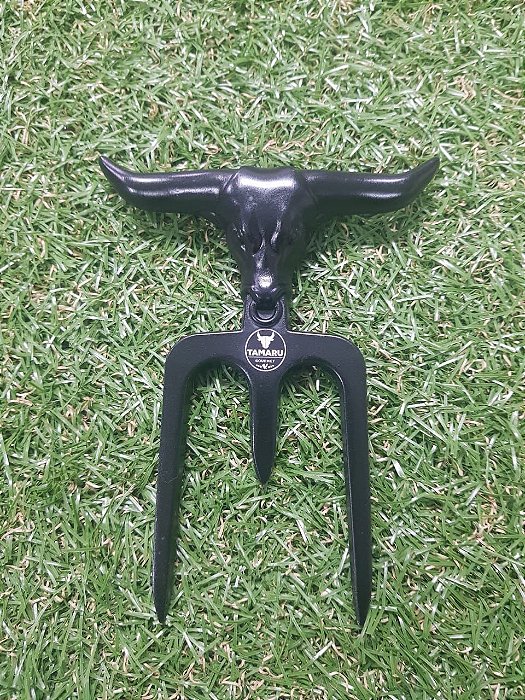 Garfo tridente para churrasco preto - Personalizável