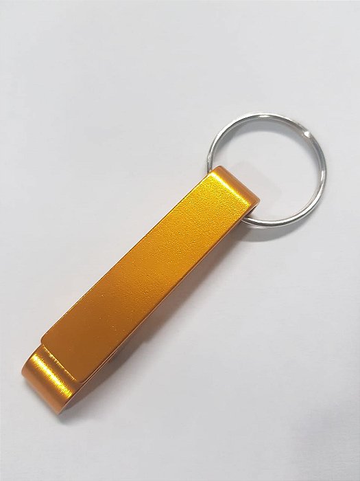 Chaveiro abridor de garrafas Tamaru Gourmet amarelo - personalizável