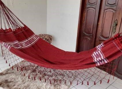 Rede de Dormir Casal Pernambucana Vermelha