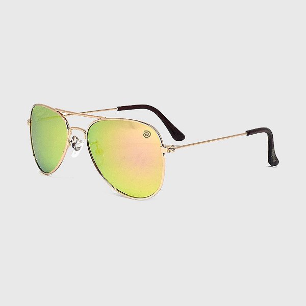 Óculos de Sol Infantil com Proteção UV400 Aviador Espelhado Furtacor
