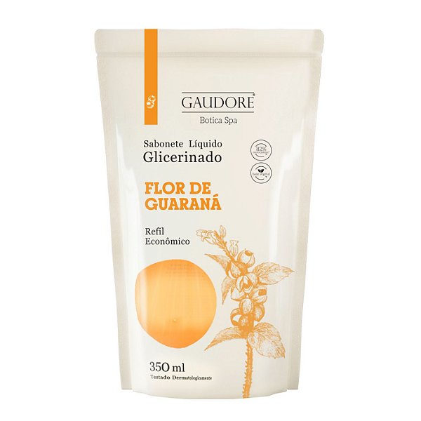 Refil Sabonete Líquido Glicerinado 350ml - Flor de Guaraná