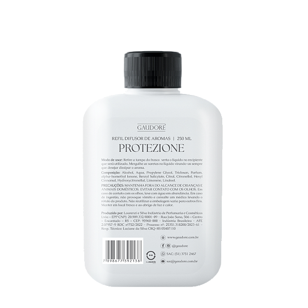 Refil Difusor de Aromas 250ml - Protezione