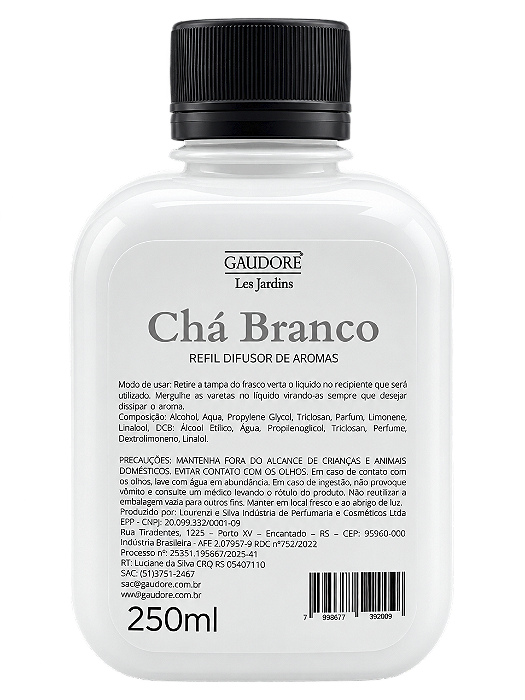 Refil Difusor de Aromas 250ml - Chá Branco