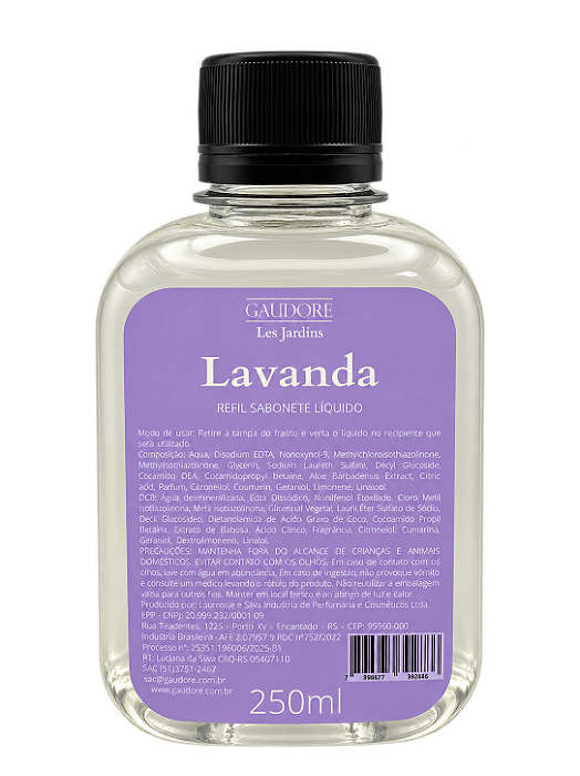 Refil Sabonete Líquido 250ml - Lavanda