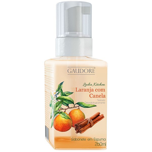 Sabonete em Espuma 260ml - Laranja com Canela