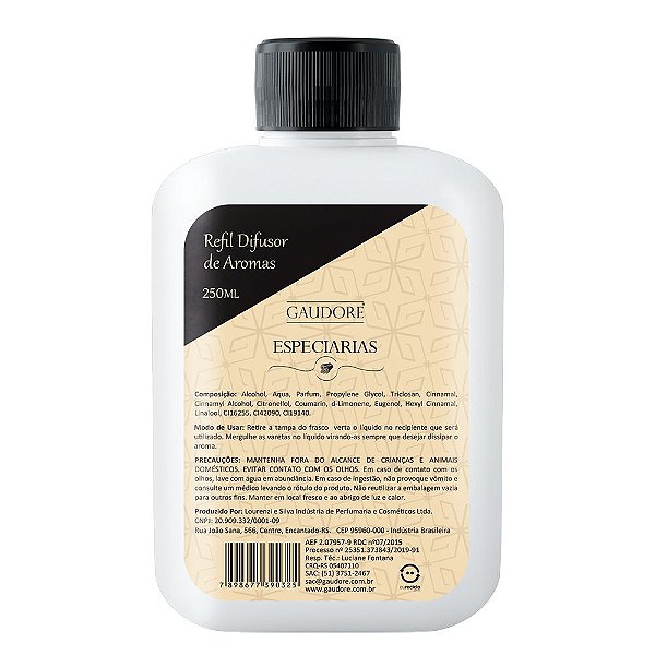 Refil Difusor de Aromas 250ml - Especiarias