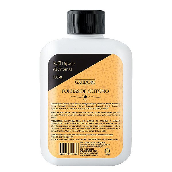 Refil Difusor de Aromas 250ml - Folhas de Outono