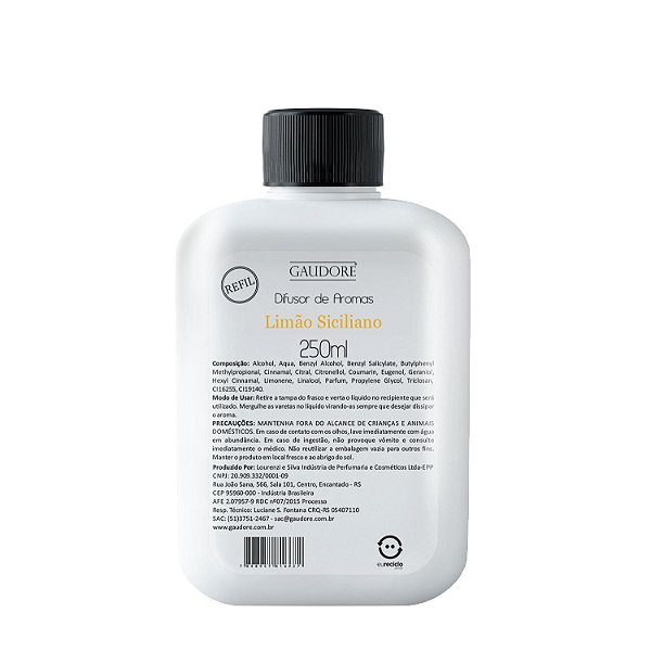 Refil Difusor de Aromas 250ml - Limão Siciliano