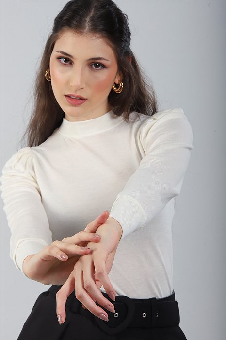 Blusa Manga Longa Hilda Off-White
