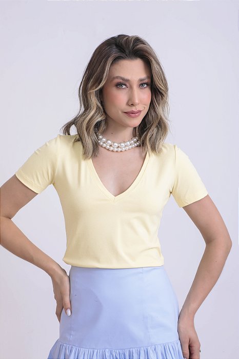 T-shirt Gola V Vicky Butter Yellow