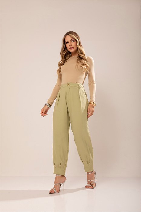 Calça Cenoura Geana Pistache