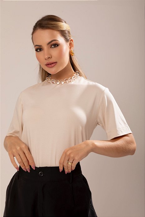 T-shirt Gola Redonda Paula Vanilla