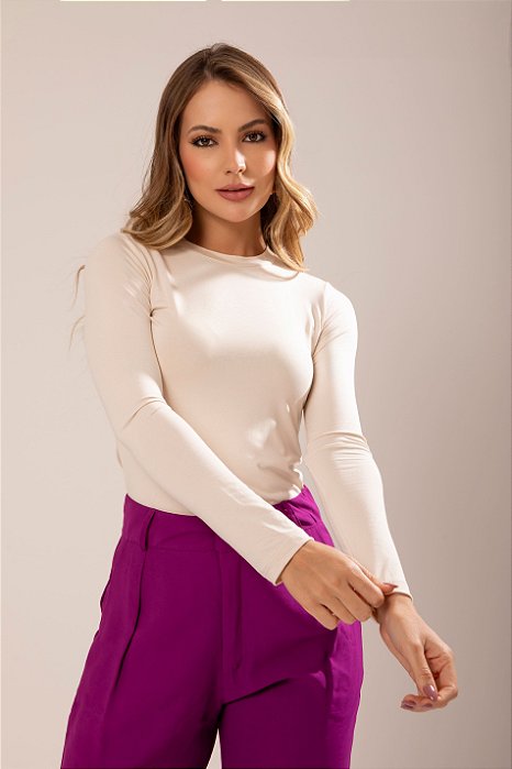 Blusa Manga Longa Marcia Vanilla
