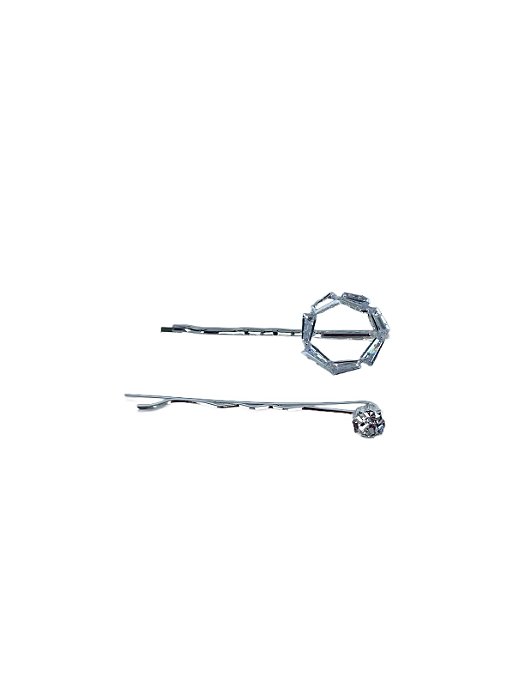 Grampos Dupla Flashlight - Prata
