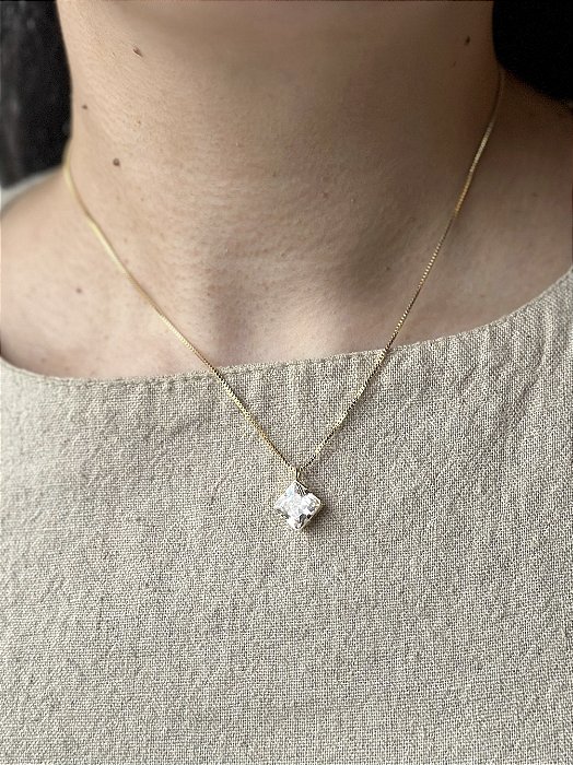 Colar Diamond - Banhado a Ouro
