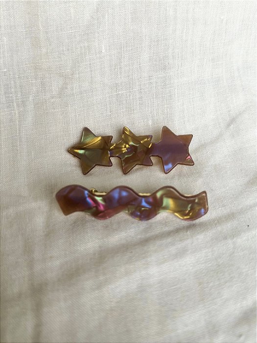 Presilhas Dupla Céu Estrelado - Roxa