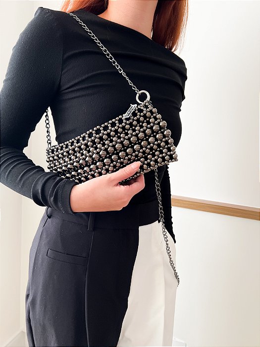 Bolsa Baguette Grafite